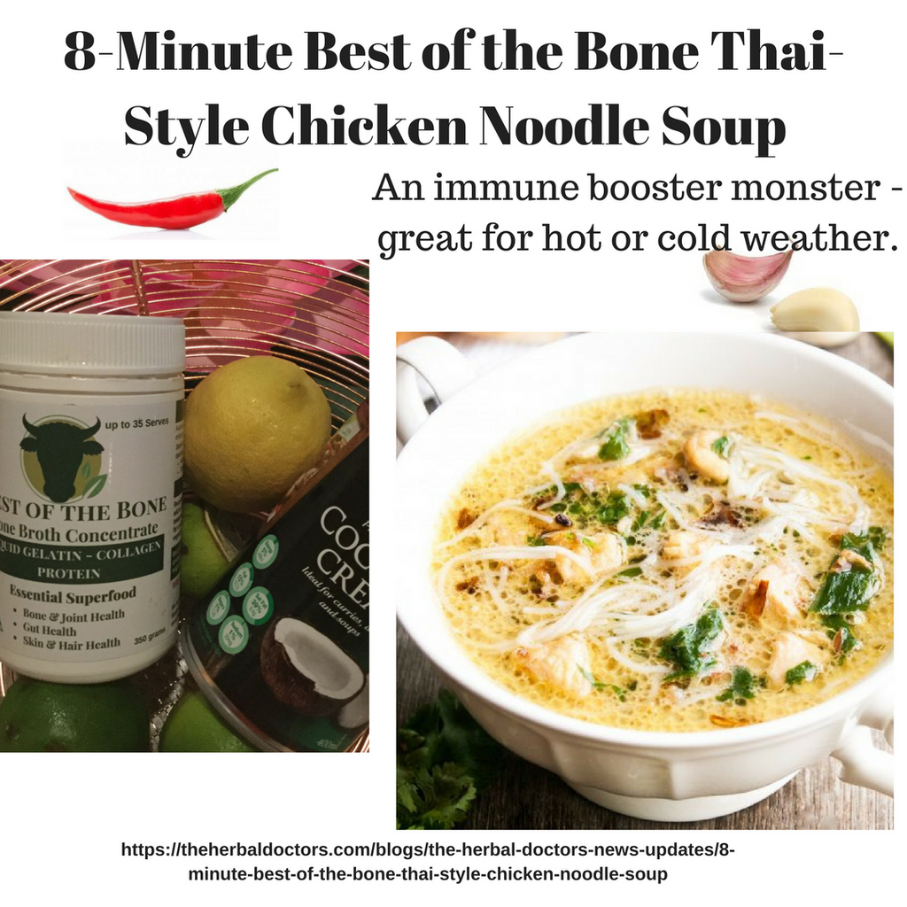 8-Minute 'Best of the Bone' Thai-Style Chicken Noodle Soup
