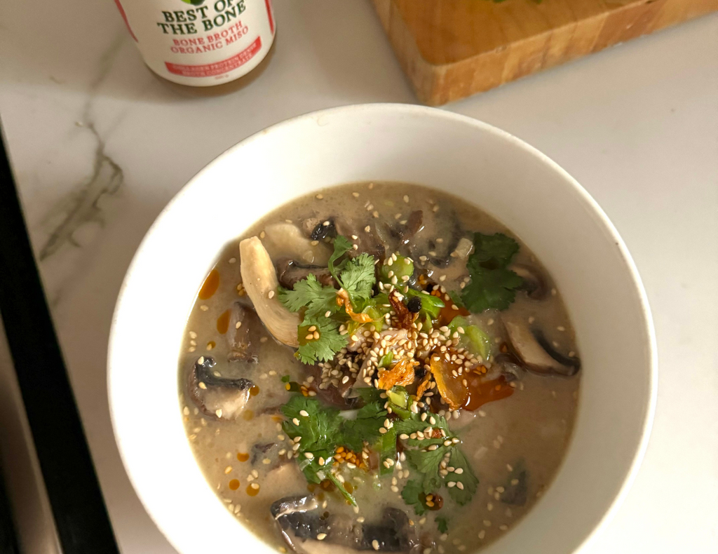 Mushroom Miso Noodle Soup