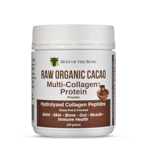 BOTB Multi-COLLAGEN Peptides with RAW ORGANIC CACAO 210g.
